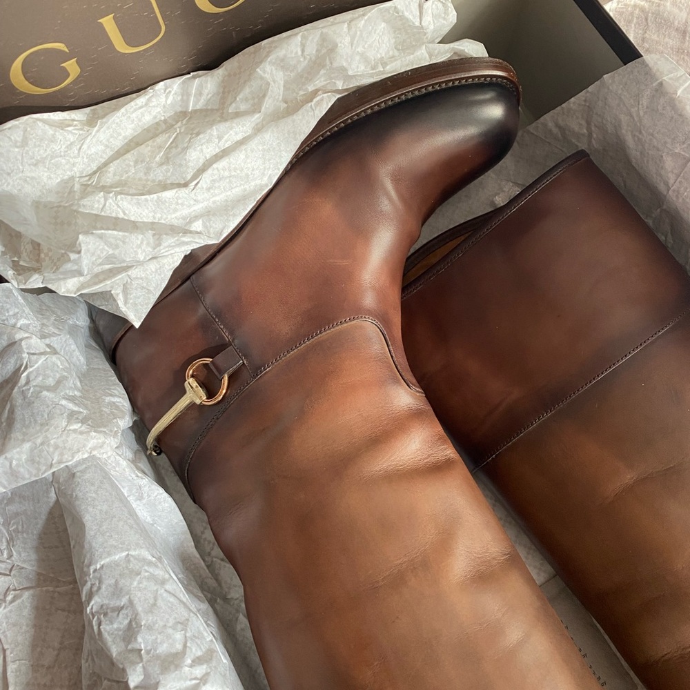Gucci Riding Boots 37.5 - Picture 7 of 17